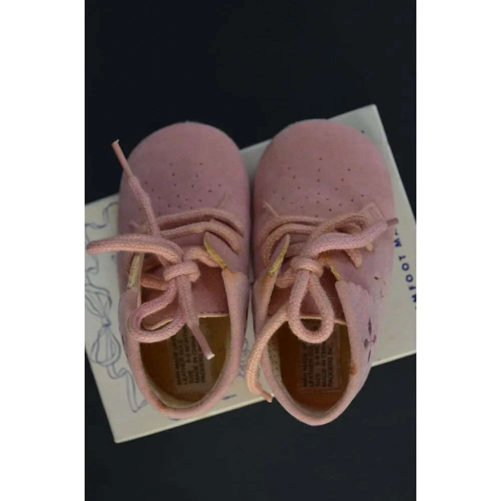 Trimfoot Baby Deer Shoes Pink Creeper 6-9 Months In Box